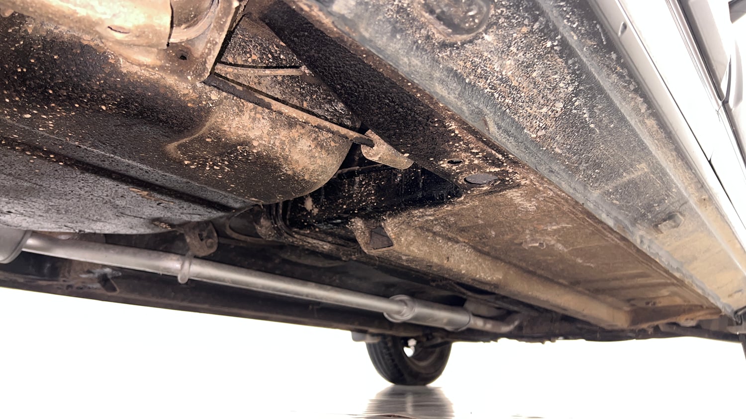 Used 2023 Renault Kwid CLIMBER AMT Urban Night Limited Edition Petrol Automatic extra REAR RIGHT UNDERBODY VIEW
