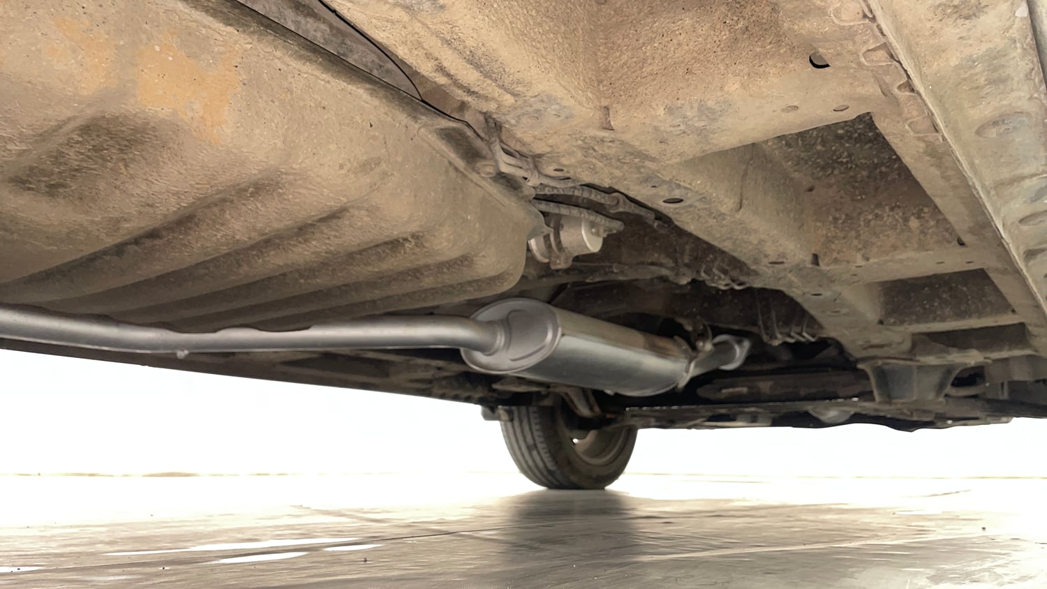 Used 2021 MG Motors Hector Sharp 1.5 Petrol CVT Petrol Automatic extra REAR RIGHT UNDERBODY VIEW