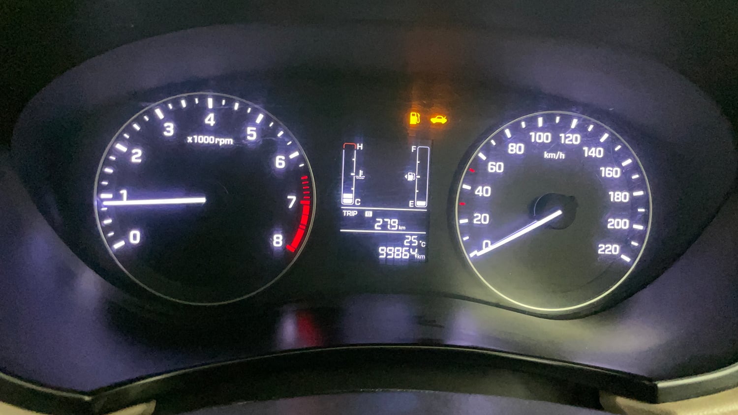 Used 2017 Hyundai Elite i20 Sportz 1.2 Petrol Manual interior CLUSTERMETER VIEW