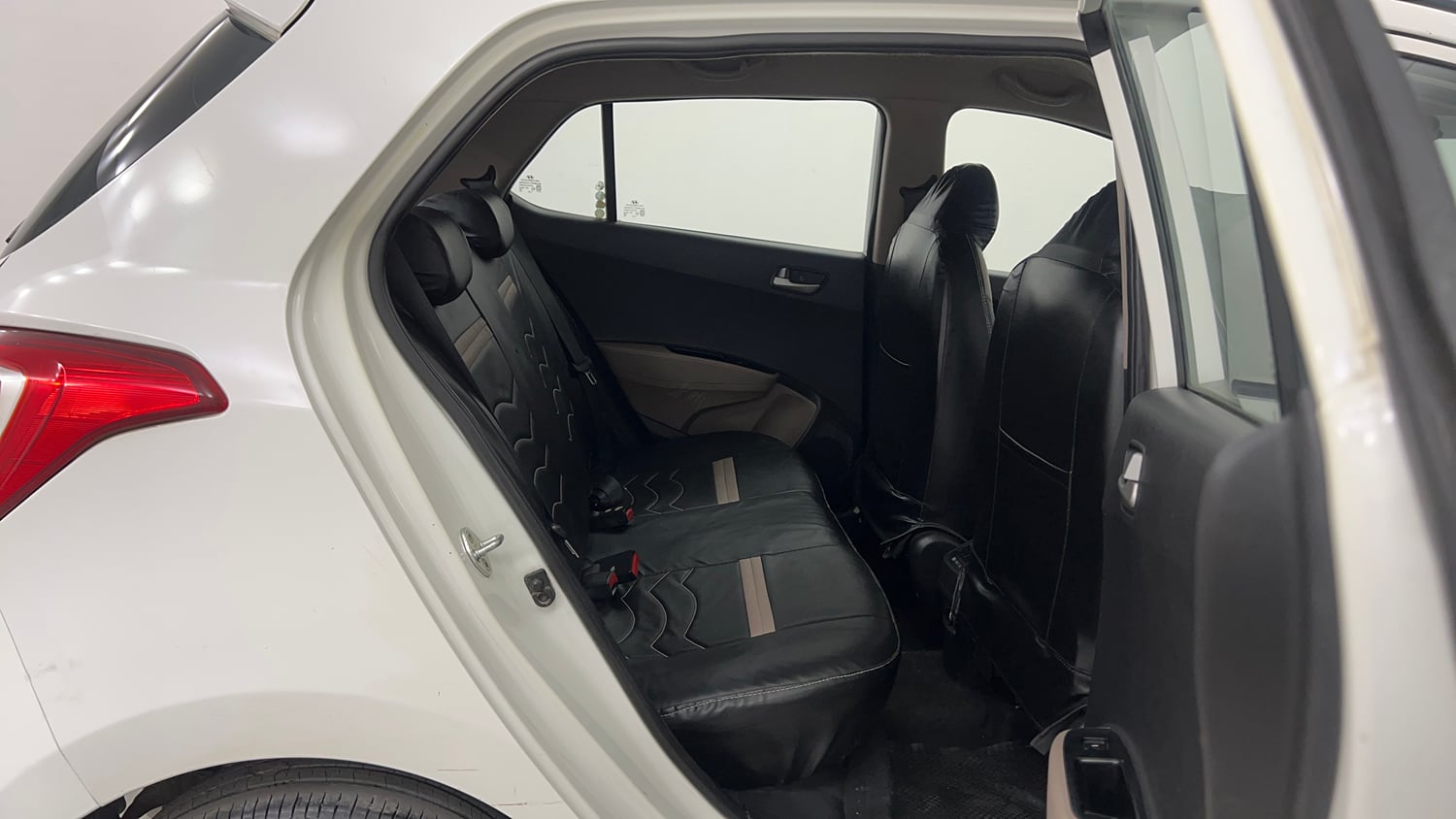 Used 2014 Hyundai Grand i10 Asta AT 1.2 Kappa VTVT Petrol Automatic interior RIGHT SIDE REAR DOOR CABIN VIEW