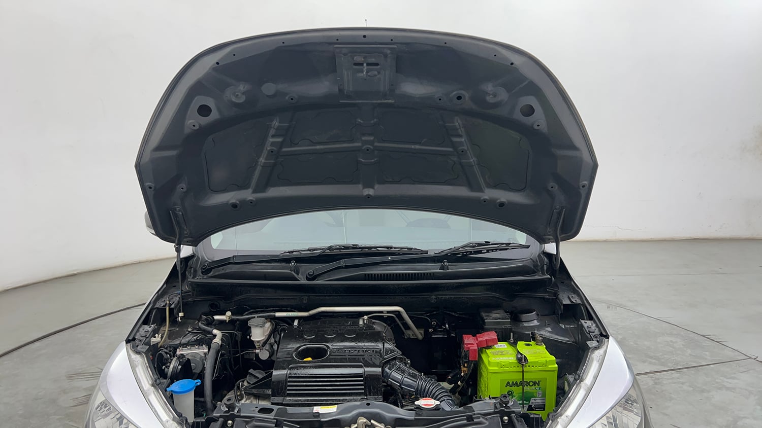 Used 2017 Maruti Suzuki Celerio ZXI (O) AMT Petrol Automatic engine ENGINE & BONNET OPEN FRONT VIEW