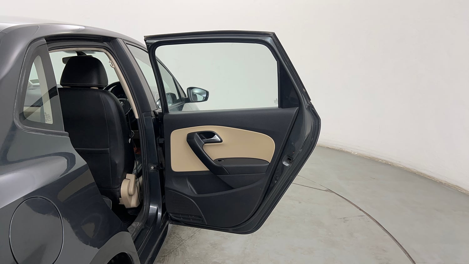 Used 2016 Volkswagen Ameo Highline1.2L (P) Petrol Manual interior RIGHT REAR DOOR OPEN VIEW
