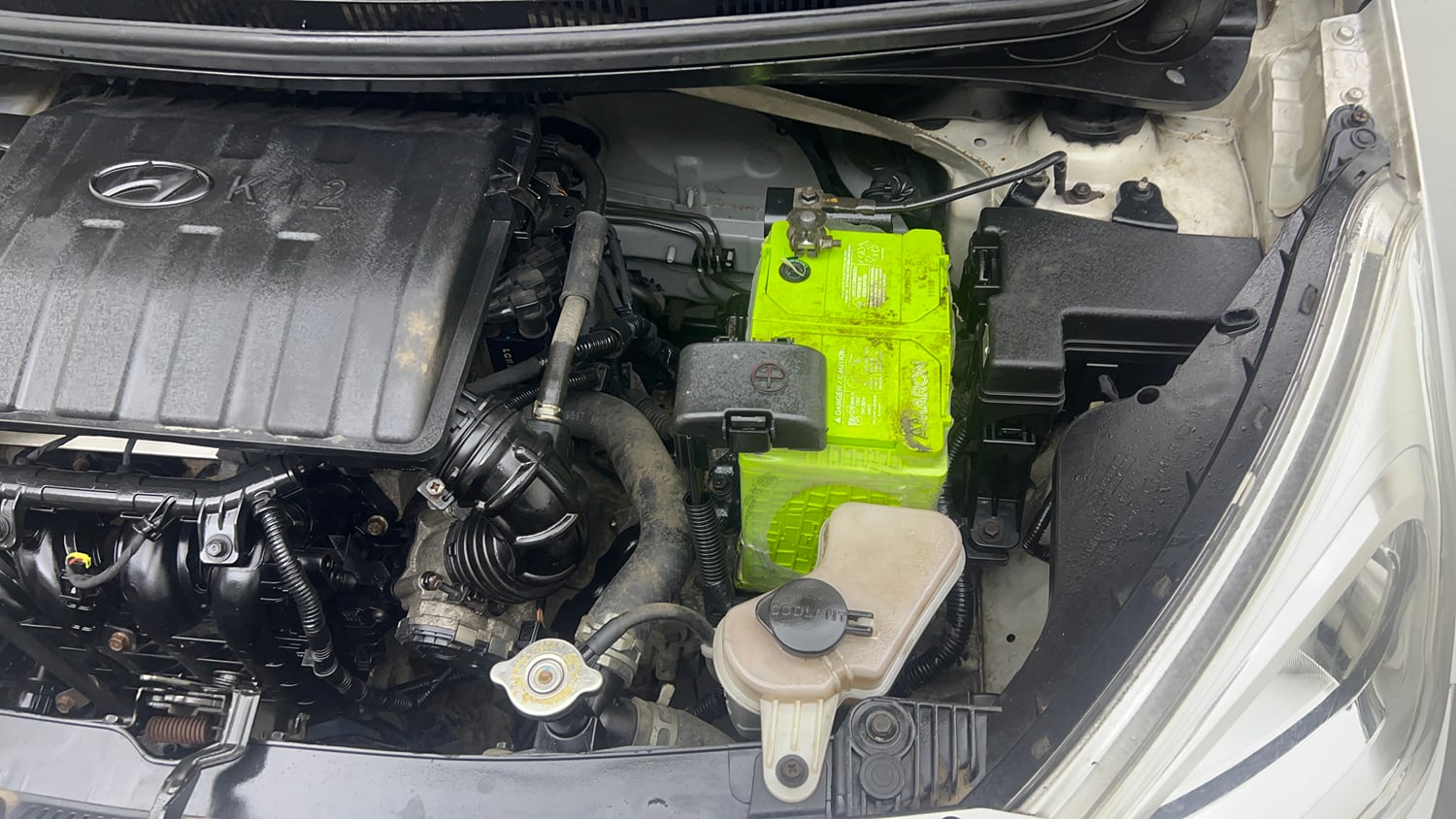 Used 2016 Hyundai Grand i10 Asta 1.2 Kappa VTVT Petrol Manual engine ENGINE LEFT SIDE VIEW