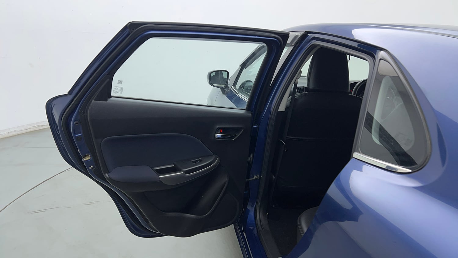 Used 2021 Maruti Suzuki Baleno Delta Petrol Manual interior LEFT REAR DOOR OPEN VIEW
