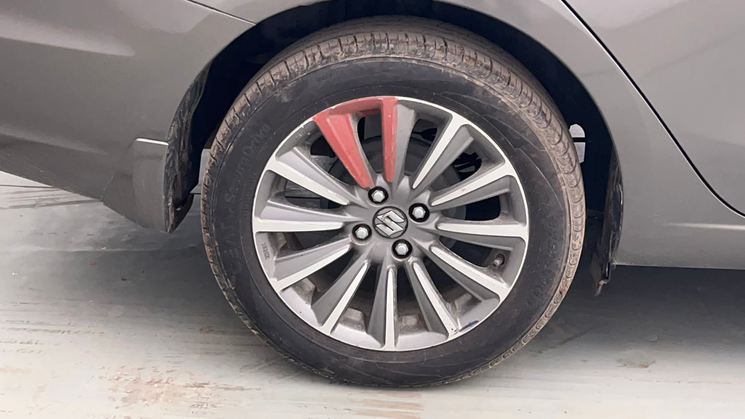 Used 2021 Maruti Suzuki Ciaz Alpha 1.5 Petrol Manual tyres RIGHT REAR TYRE RIM VIEW