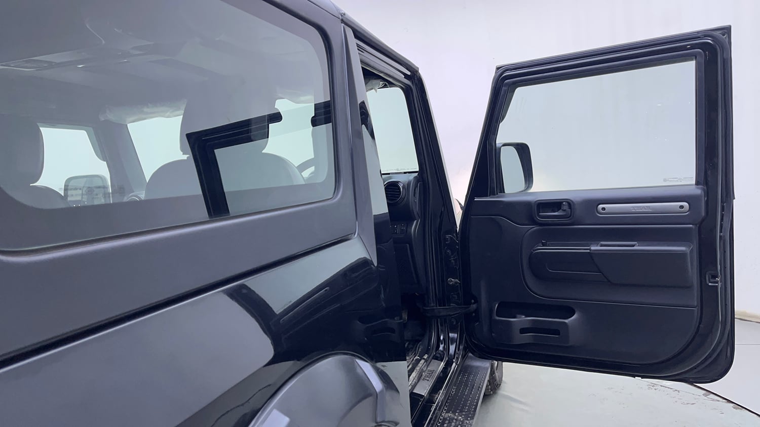Used 2022 mahindra Thar LX Hard Top Diesel AT 4WD Diesel Automatic interior RIGHT FRONT DOOR OPEN VIEW