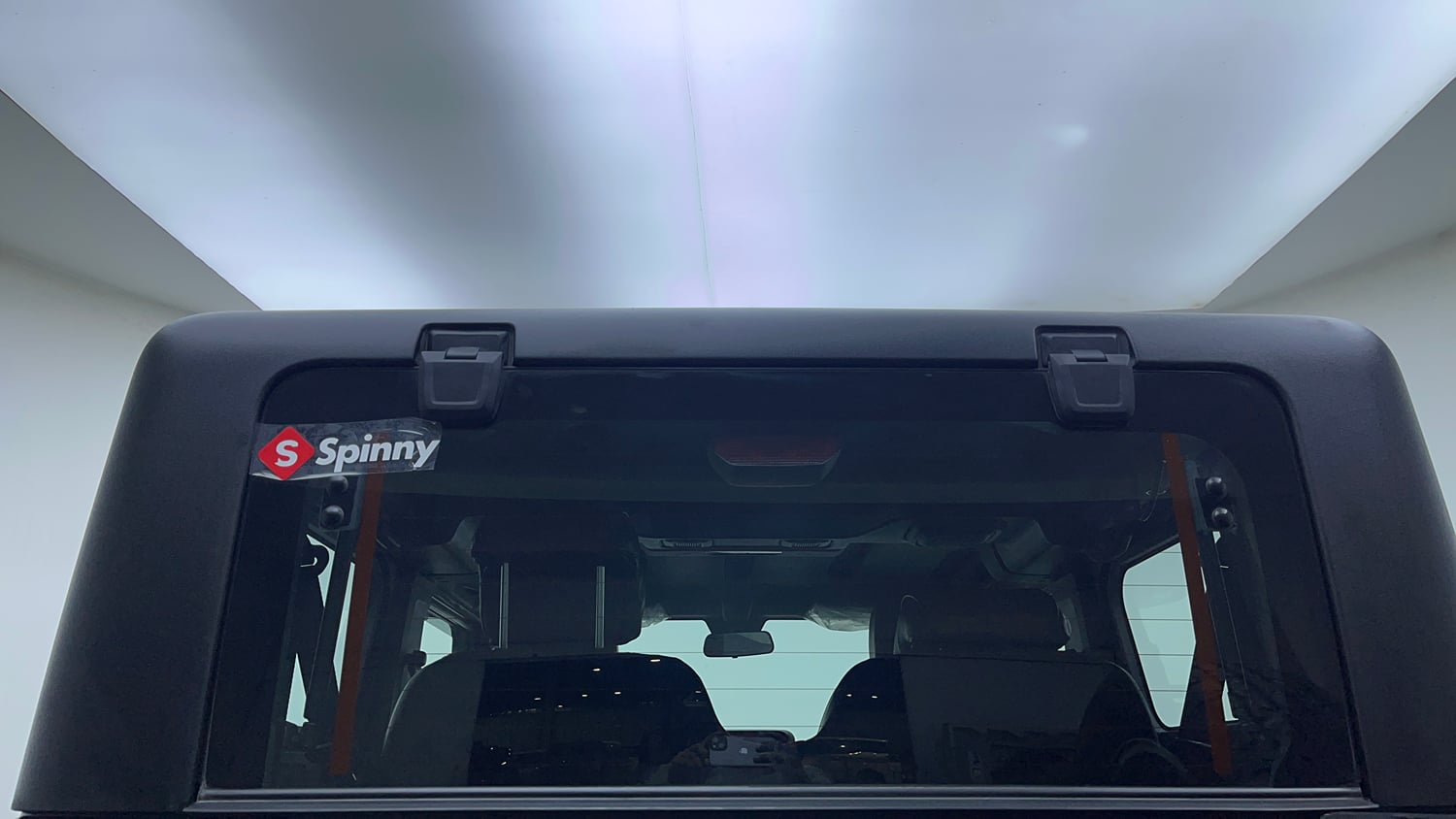 Used 2022 mahindra Thar LX Hard Top Diesel AT 4WD Diesel Automatic exterior BACK WINDSHIELD VIEW