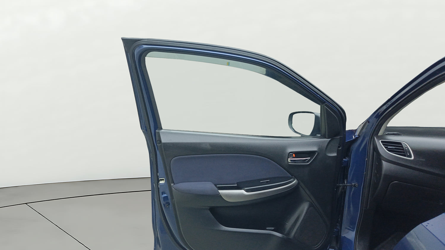 Used 2019 Maruti Suzuki Baleno Delta Petrol Manual interior LEFT FRONT DOOR OPEN VIEW