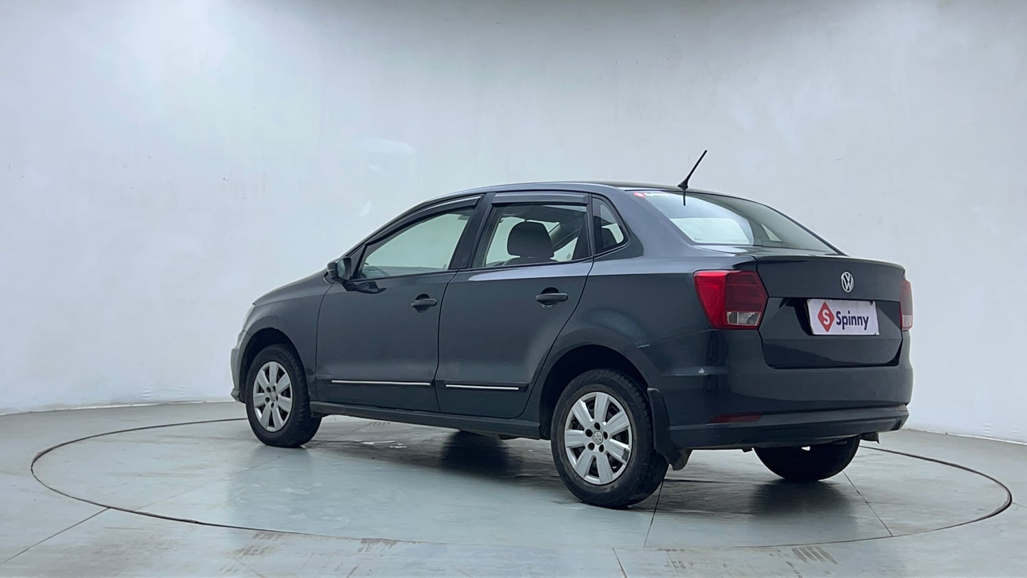 Used 2017 Volkswagen Ameo Trendline 1.2L (P) Petrol Manual exterior LEFT REAR CORNER VIEW