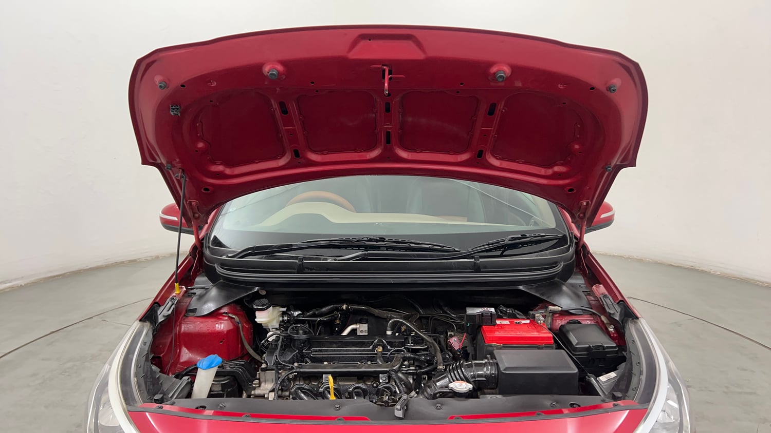 Used 2015 Hyundai Elite i20 Asta 1.2 Petrol Manual engine ENGINE & BONNET OPEN FRONT VIEW