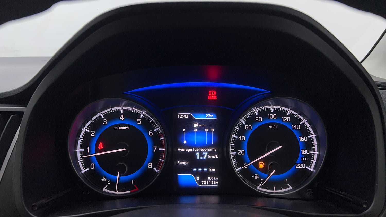 Used 2020 Maruti Suzuki Baleno Zeta Petrol Manual interior CLUSTERMETER VIEW