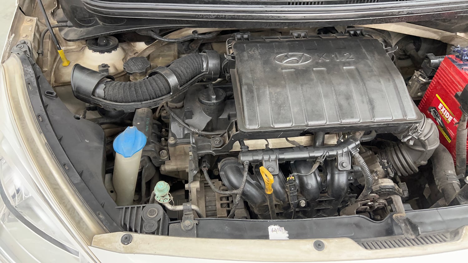 Used 2014 Hyundai Grand i10 Asta 1.2 Kappa VTVT (O) Petrol Manual engine ENGINE RIGHT SIDE VIEW