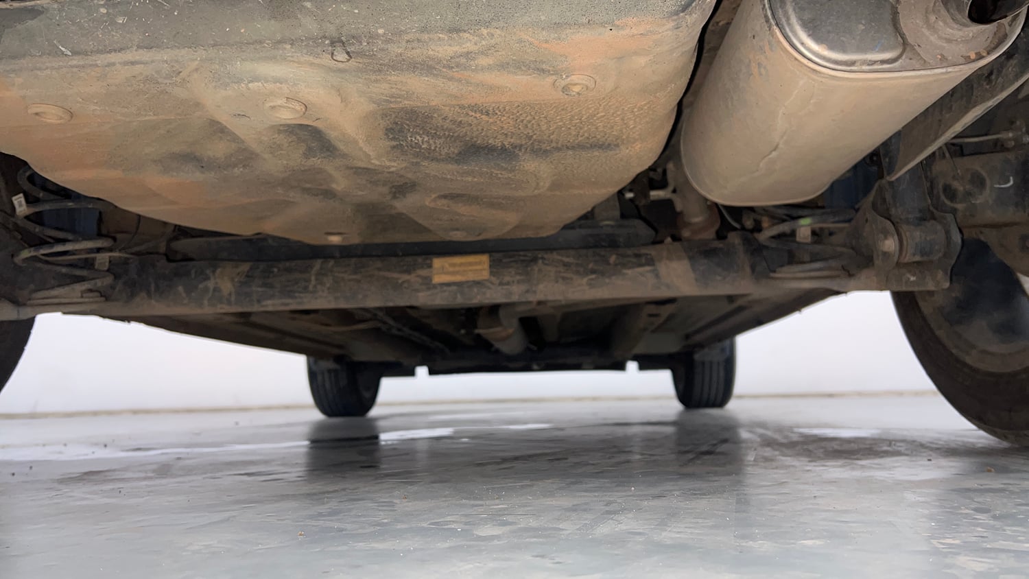 Used 2024 Tata Punch Adventure Rhythm Petrol Manual extra REAR UNDERBODY VIEW (TAKEN FROM REAR)