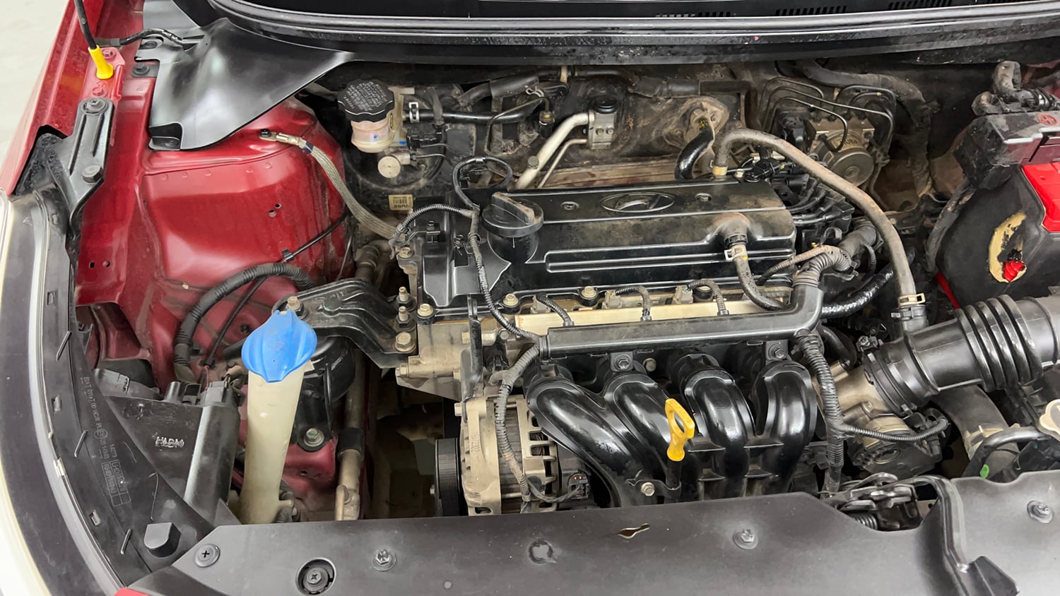 Used 2015 Hyundai Elite i20 Asta 1.2 Petrol Manual engine ENGINE RIGHT SIDE VIEW