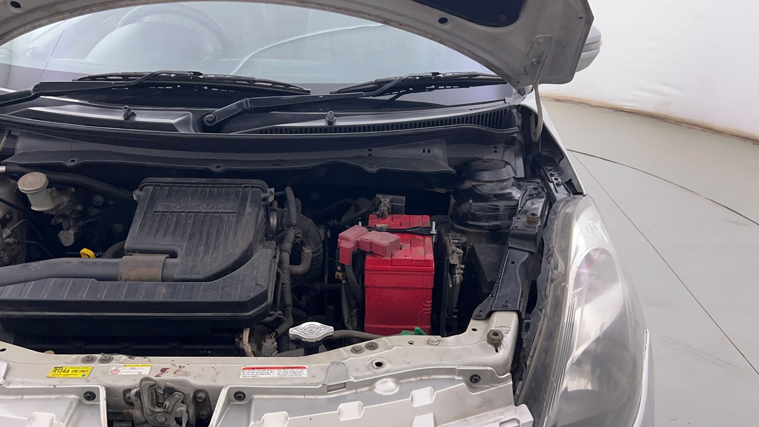 Used 2016 Maruti Suzuki Swift Dzire VXI Petrol Manual engine ENGINE LEFT SIDE HINGE & APRON VIEW