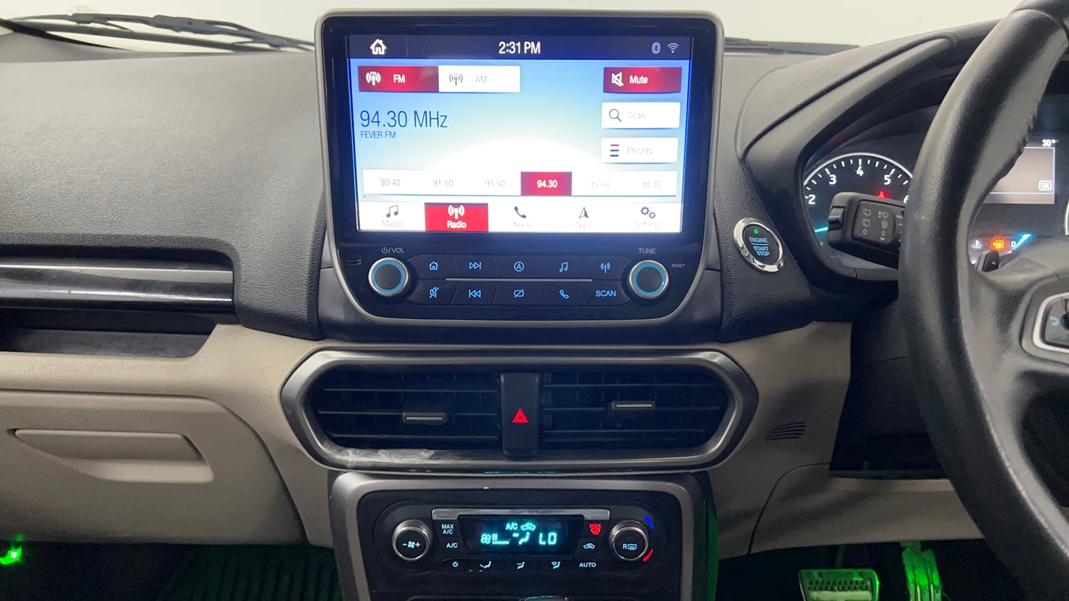 Used 2021 Ford EcoSport Titanium Plus 1.5L Ti-VCT AT Petrol Automatic interior MUSIC SYSTEM & AC CONTROL VIEW