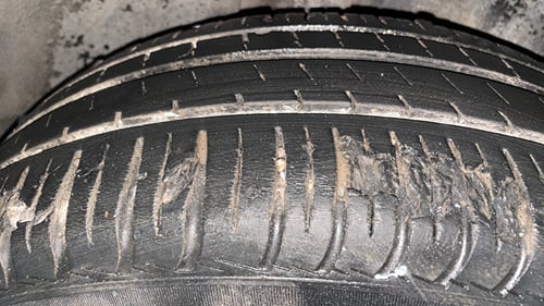 Used 2015 Volkswagen Vento Highline Petrol Petrol Manual tyres RIGHT REAR TYRE TREAD VIEW