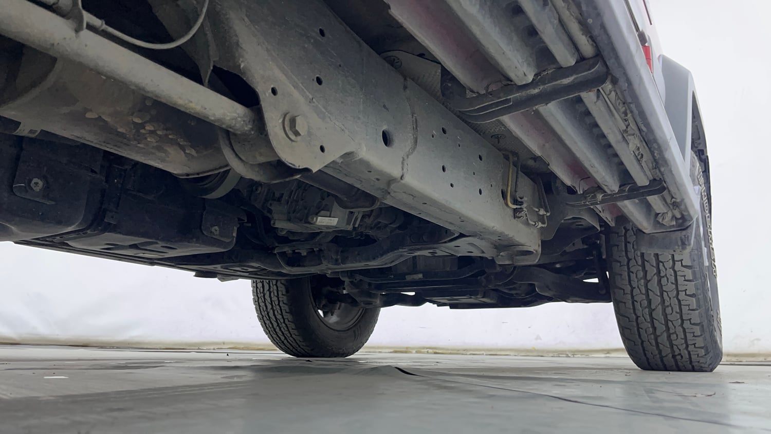 Used 2023 Mahindra Thar LX Hard Top Petrol MT 4WD Petrol Manual extra REAR RIGHT UNDERBODY VIEW