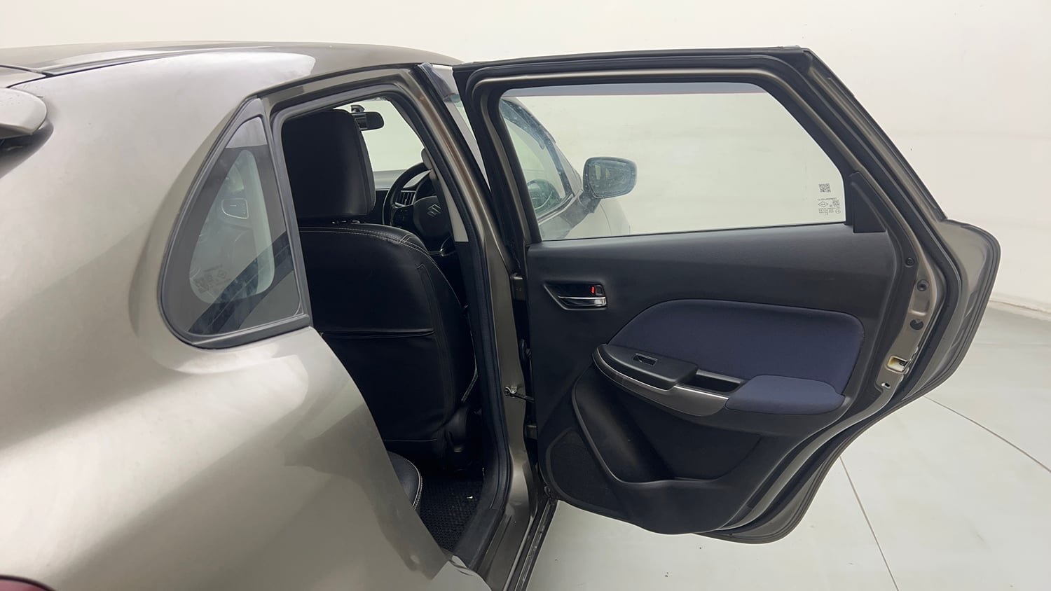 Used 2019 Maruti Suzuki Baleno Delta Petrol Manual interior RIGHT REAR DOOR OPEN VIEW