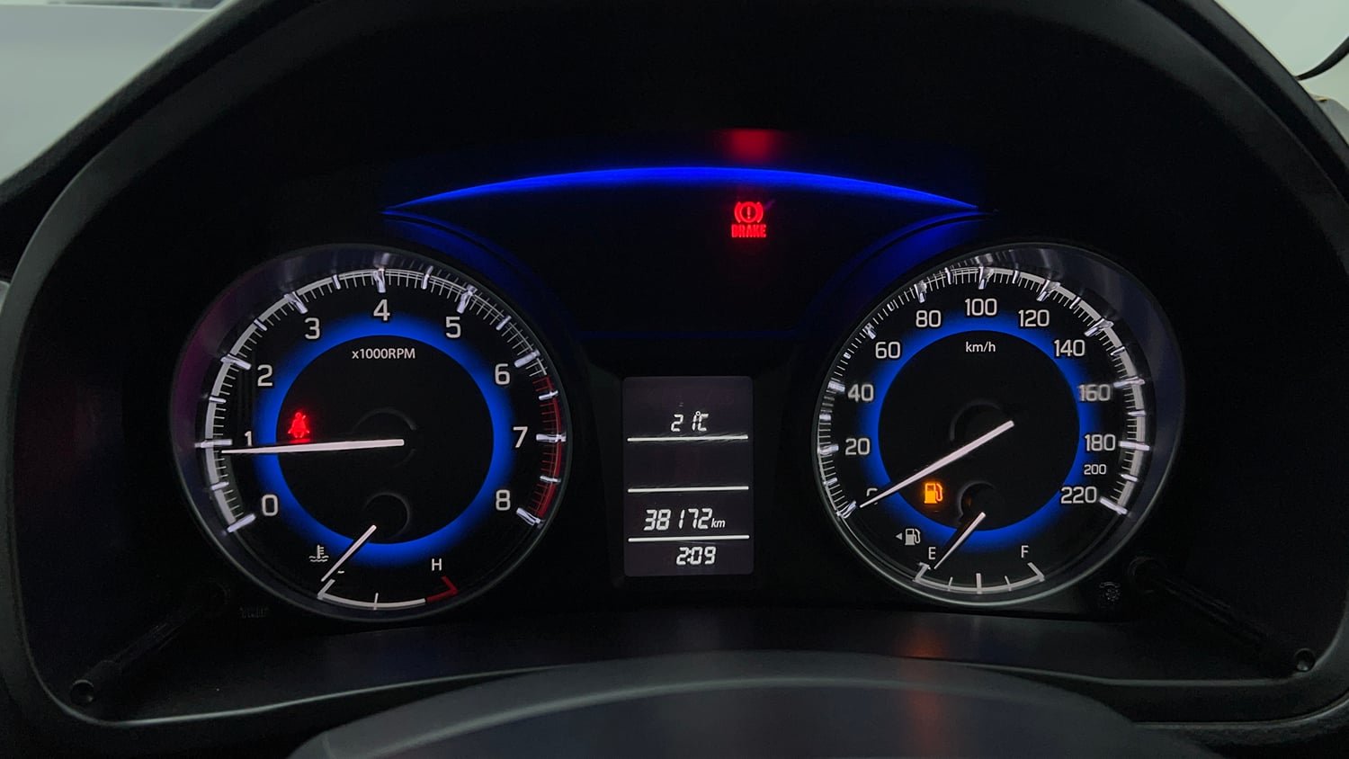 Used 2021 Maruti Suzuki Baleno Delta Petrol Manual interior CLUSTERMETER VIEW
