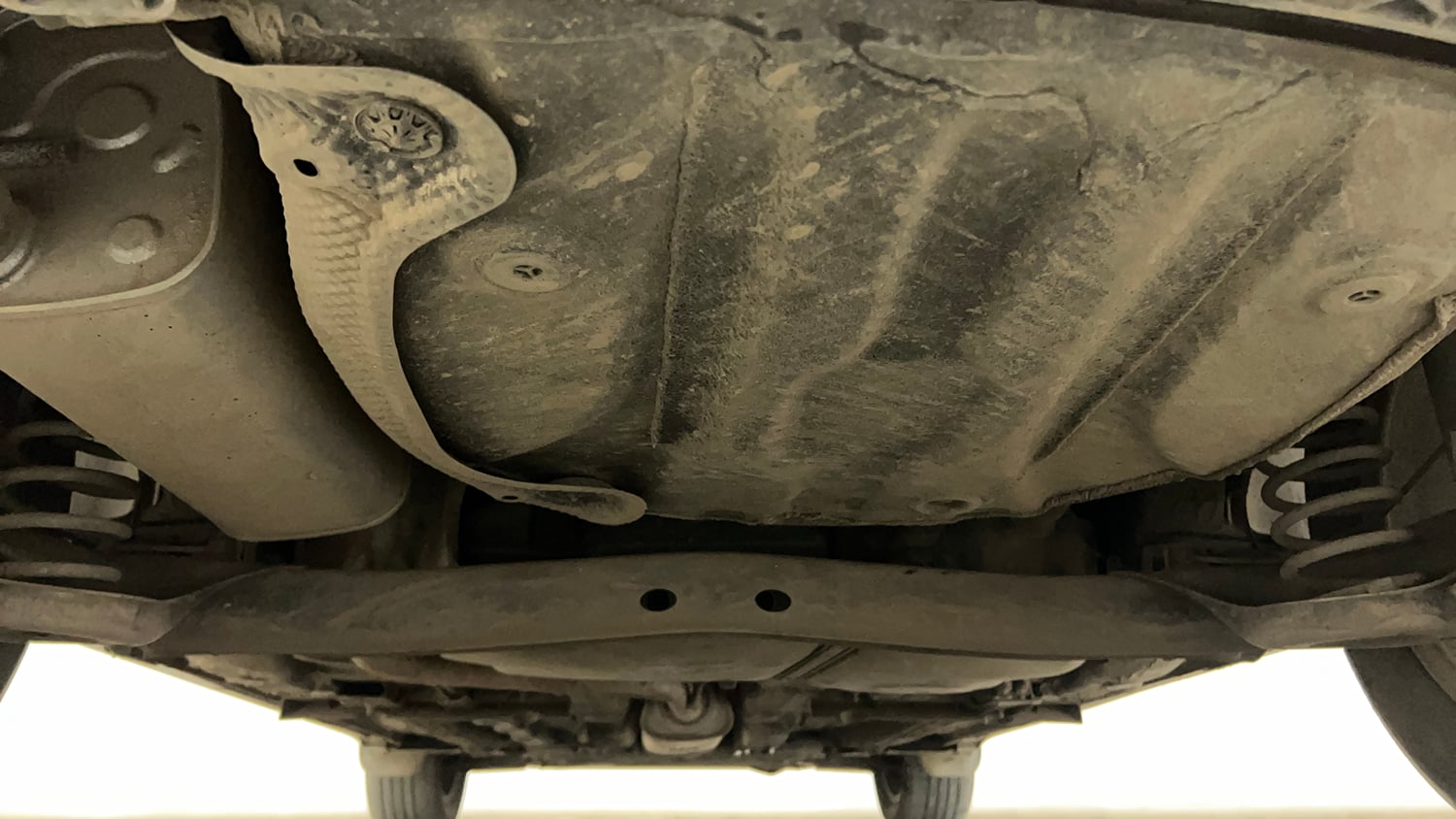 Used 2022 Volkswagen Taigun Highline 1.0 TSI AT Petrol Automatic extra REAR UNDERBODY VIEW (TAKEN FROM REAR)