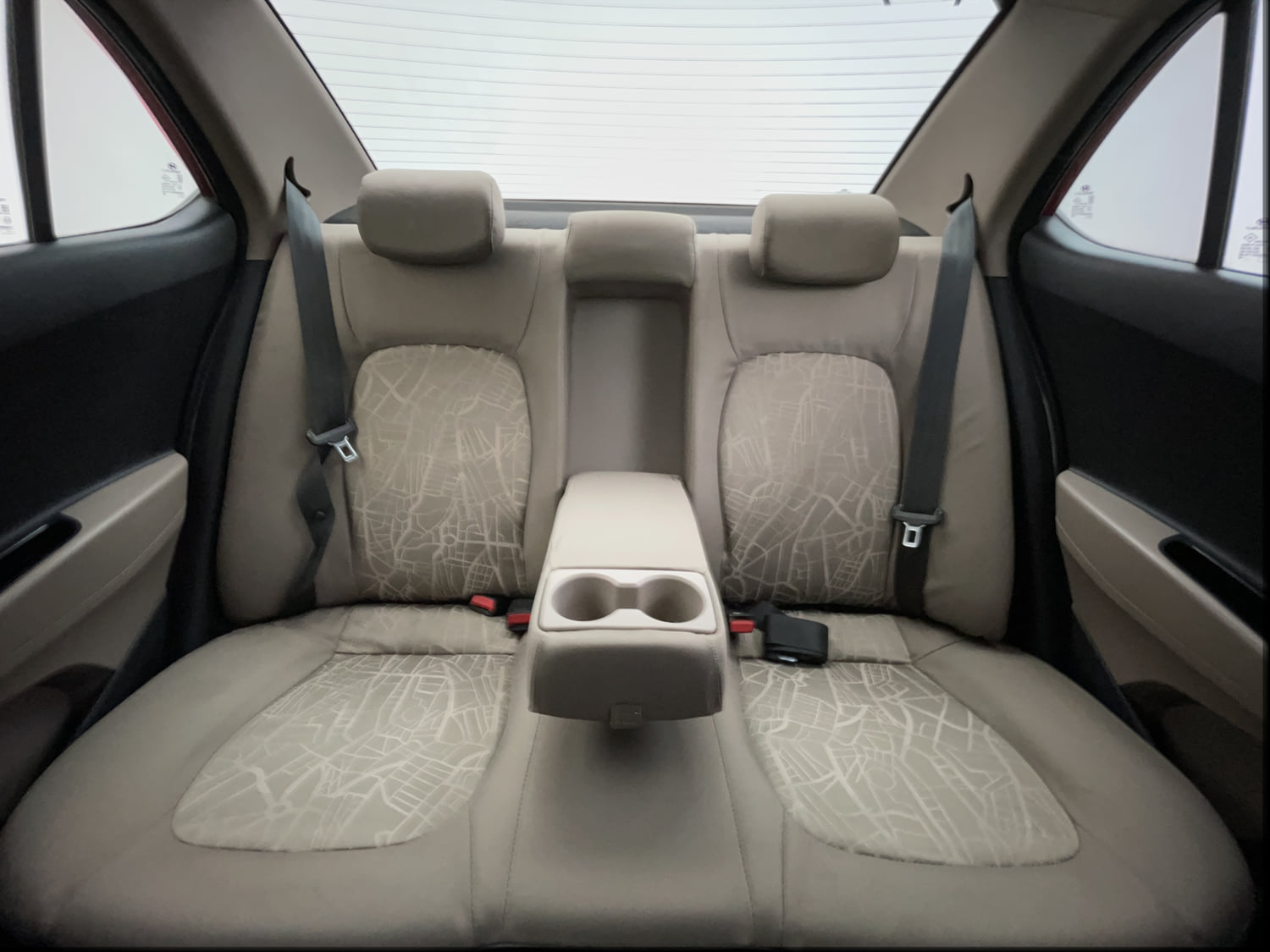 Used 2014 Hyundai Xcent S 1.2 (O) Petrol Manual interior REAR SEAT CONDITION VIEW