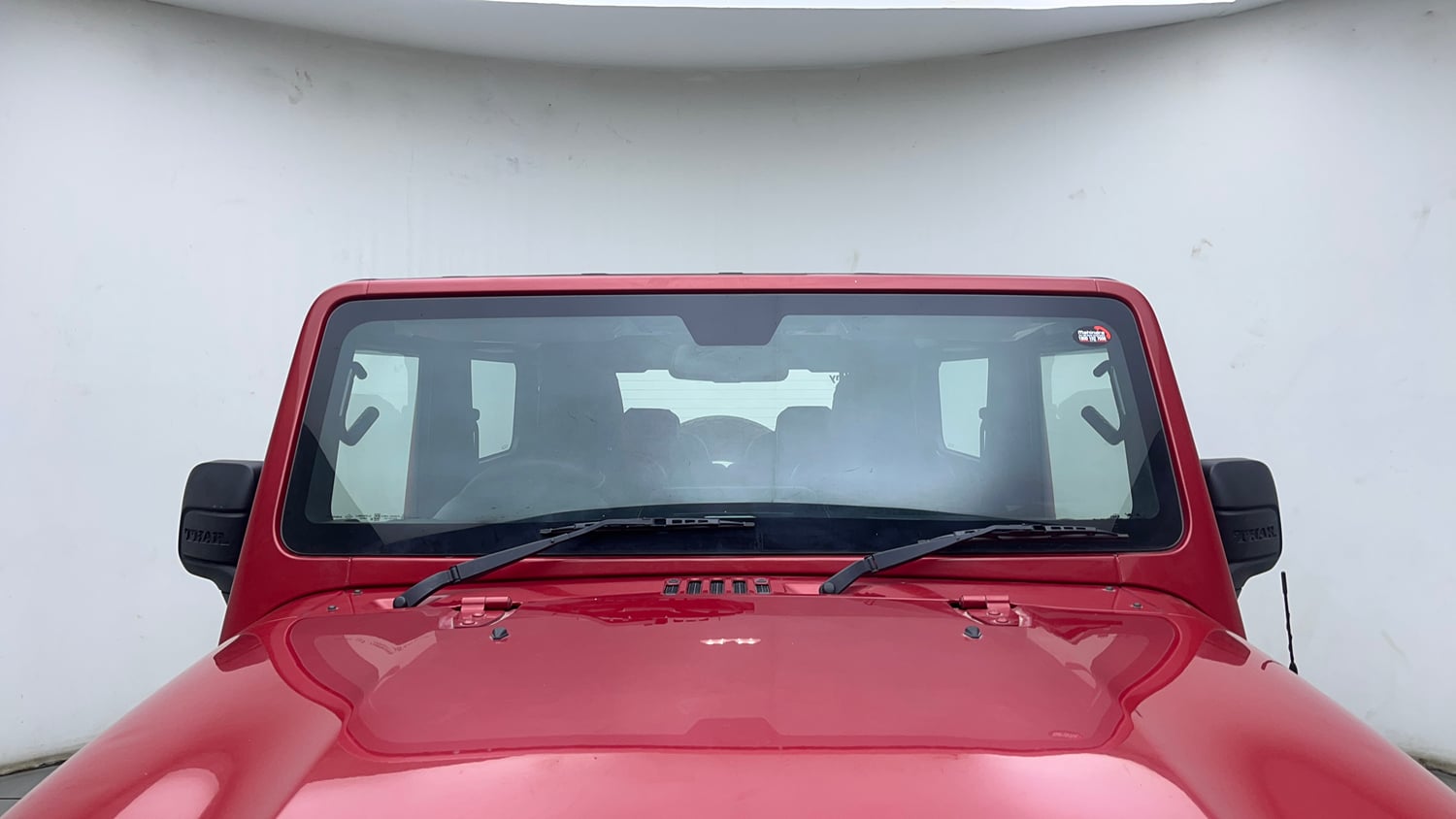 Used 2023 Mahindra Thar LX Hard Top Petrol MT 4WD Petrol Manual exterior FRONT WINDSHIELD VIEW
