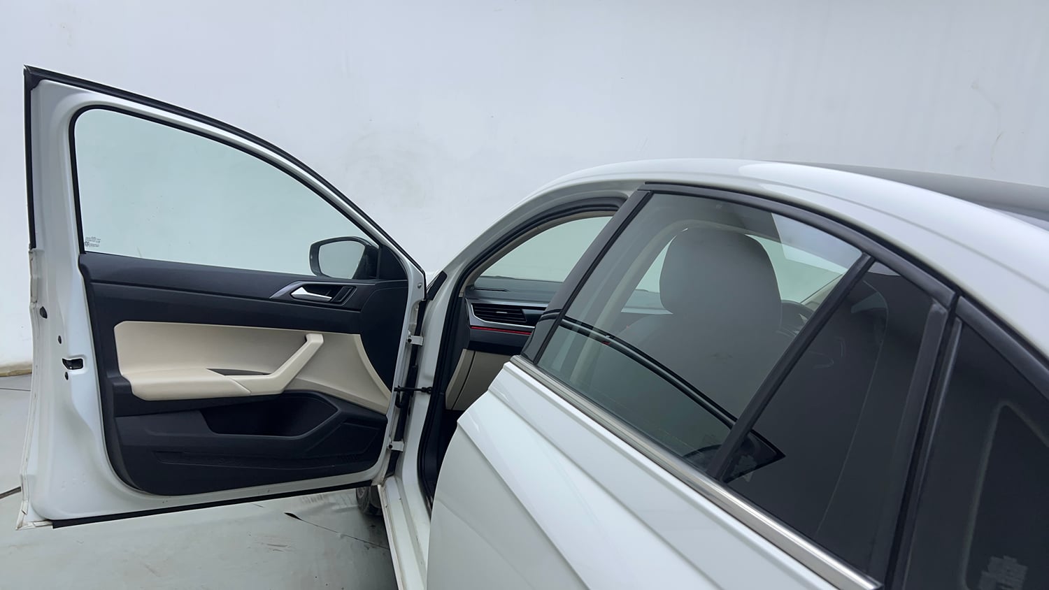 Used 2022 Volkswagen Virtus GT Plus 1.5 TSI EVO DSG Petrol Automatic interior LEFT FRONT DOOR OPEN VIEW