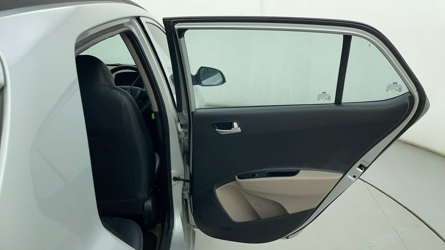 Used 2018 Hyundai Grand i10 Sportz AT 1.2 Kappa VTVT Petrol Automatic interior RIGHT REAR DOOR OPEN VIEW