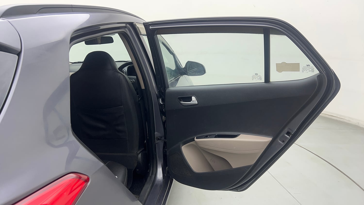 Used 2017 Hyundai Grand i10 Sportz 1.2 Kappa VTVT Petrol Manual interior RIGHT REAR DOOR OPEN VIEW