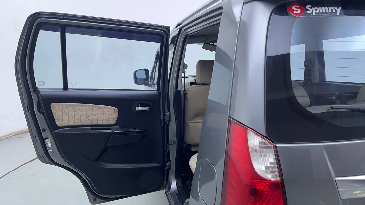 Used 2018 Maruti Suzuki Wagon R 1.0 VXI AMT Petrol Automatic interior LEFT REAR DOOR OPEN VIEW