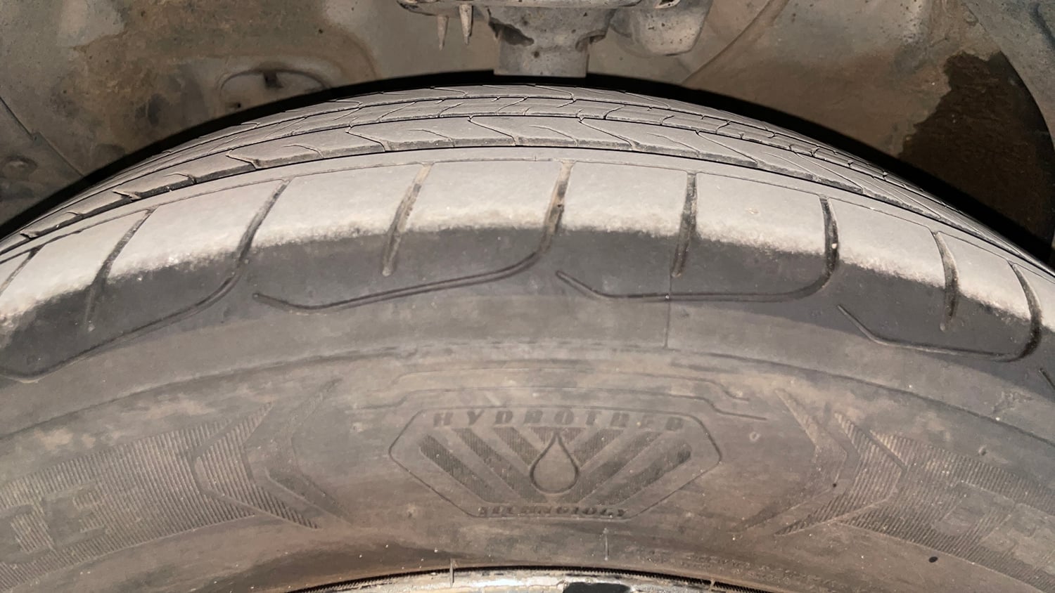 Used 2020 Kia Seltos GTX Plus AT 1.5 Diesel Diesel Automatic tyres LEFT FRONT TYRE TREAD VIEW