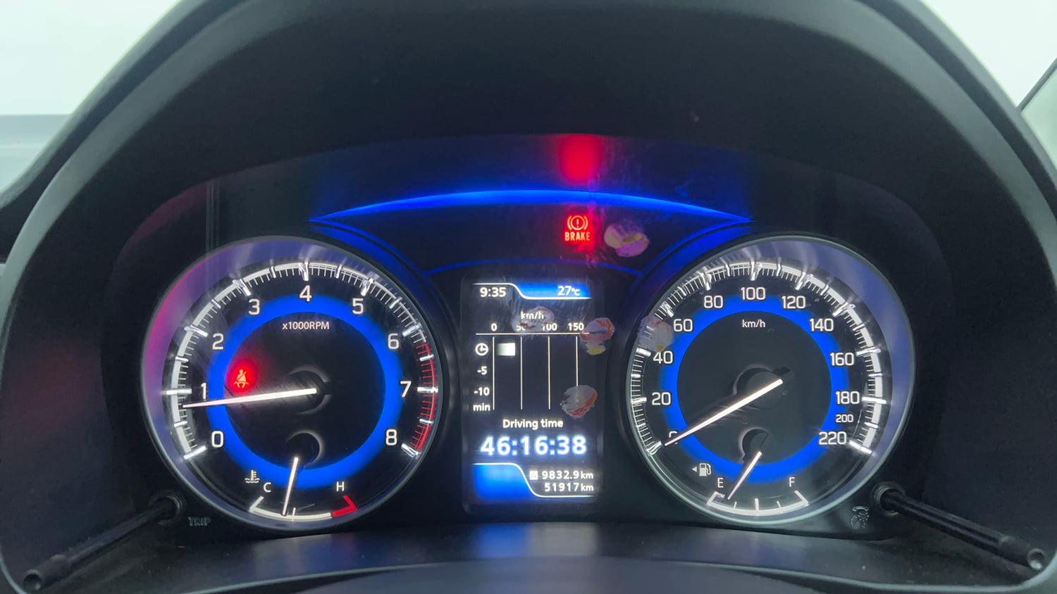 Used 2021 Maruti Suzuki Baleno Zeta Petrol Manual interior CLUSTERMETER VIEW
