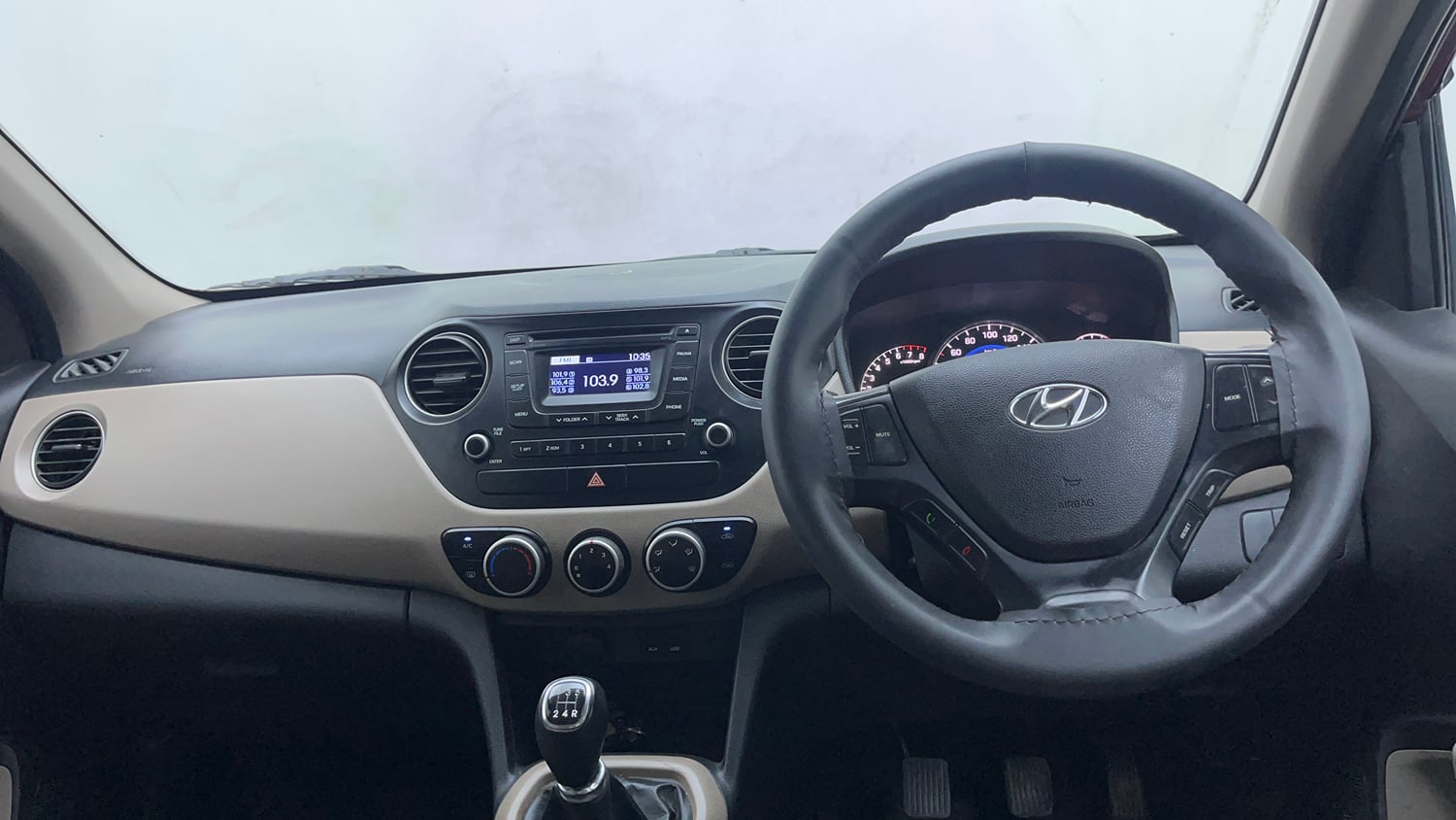 Used 2014 Hyundai Grand i10 Asta 1.2 Kappa VTVT Petrol Manual interior DASHBOARD VIEW