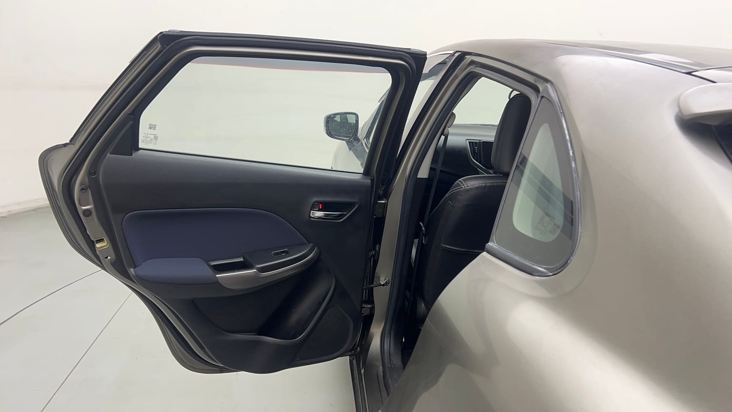 Used 2019 Maruti Suzuki Baleno Delta Petrol Manual interior LEFT REAR DOOR OPEN VIEW