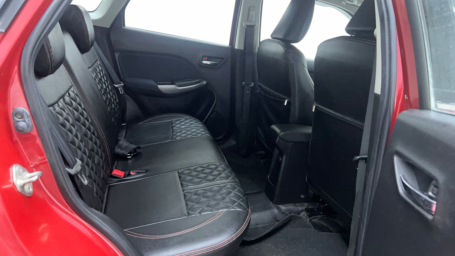Used 2021 Maruti Suzuki Baleno Zeta Petrol Manual interior RIGHT SIDE REAR DOOR CABIN VIEW