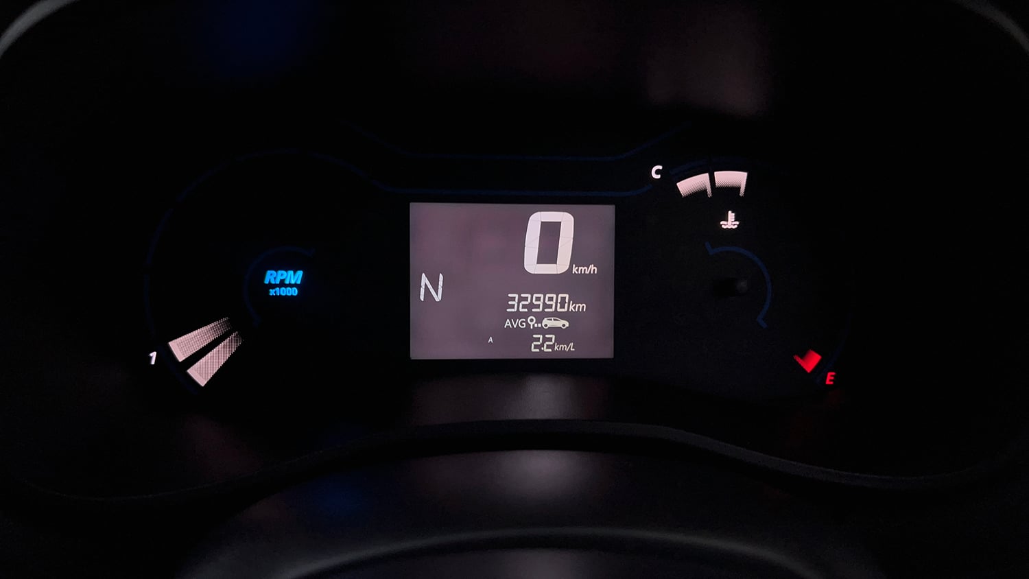 Used 2022 Renault Kwid RXT 1.0 AMT Petrol Automatic interior CLUSTERMETER VIEW