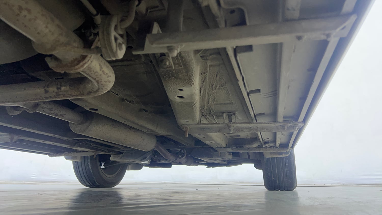 Used 2024 Tata Nexon Fearless Plus 1.2 Revotron Petrol 7DCA DT Petrol Automatic extra REAR RIGHT UNDERBODY VIEW