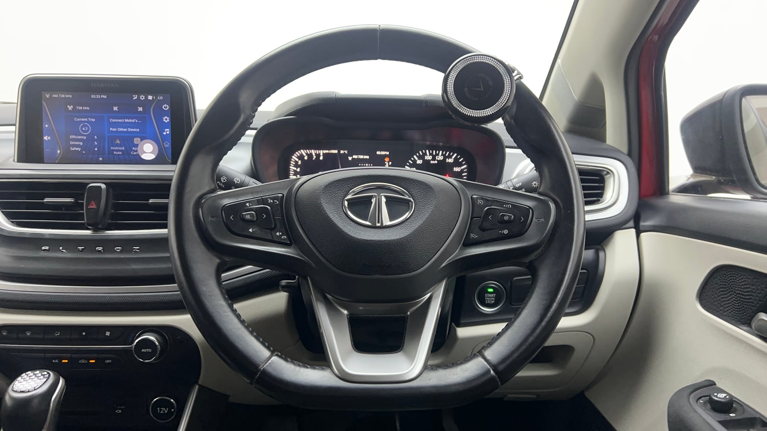 Used 2023 Tata Altroz XZA Petrol Petrol Automatic interior STEERING VIEW