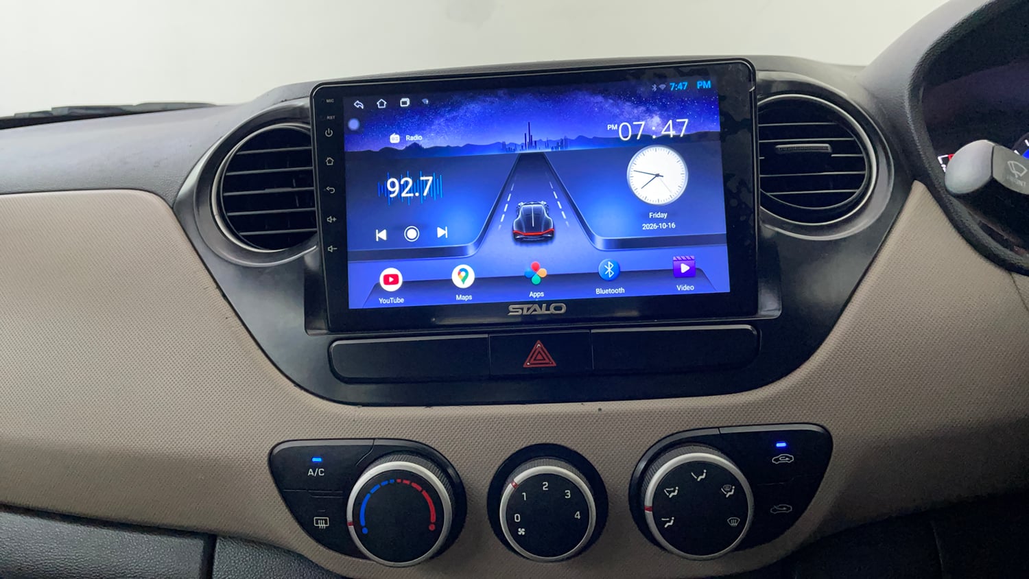 Used 2014 Hyundai Xcent S 1.2 (O) Petrol Manual interior MUSIC SYSTEM & AC CONTROL VIEW