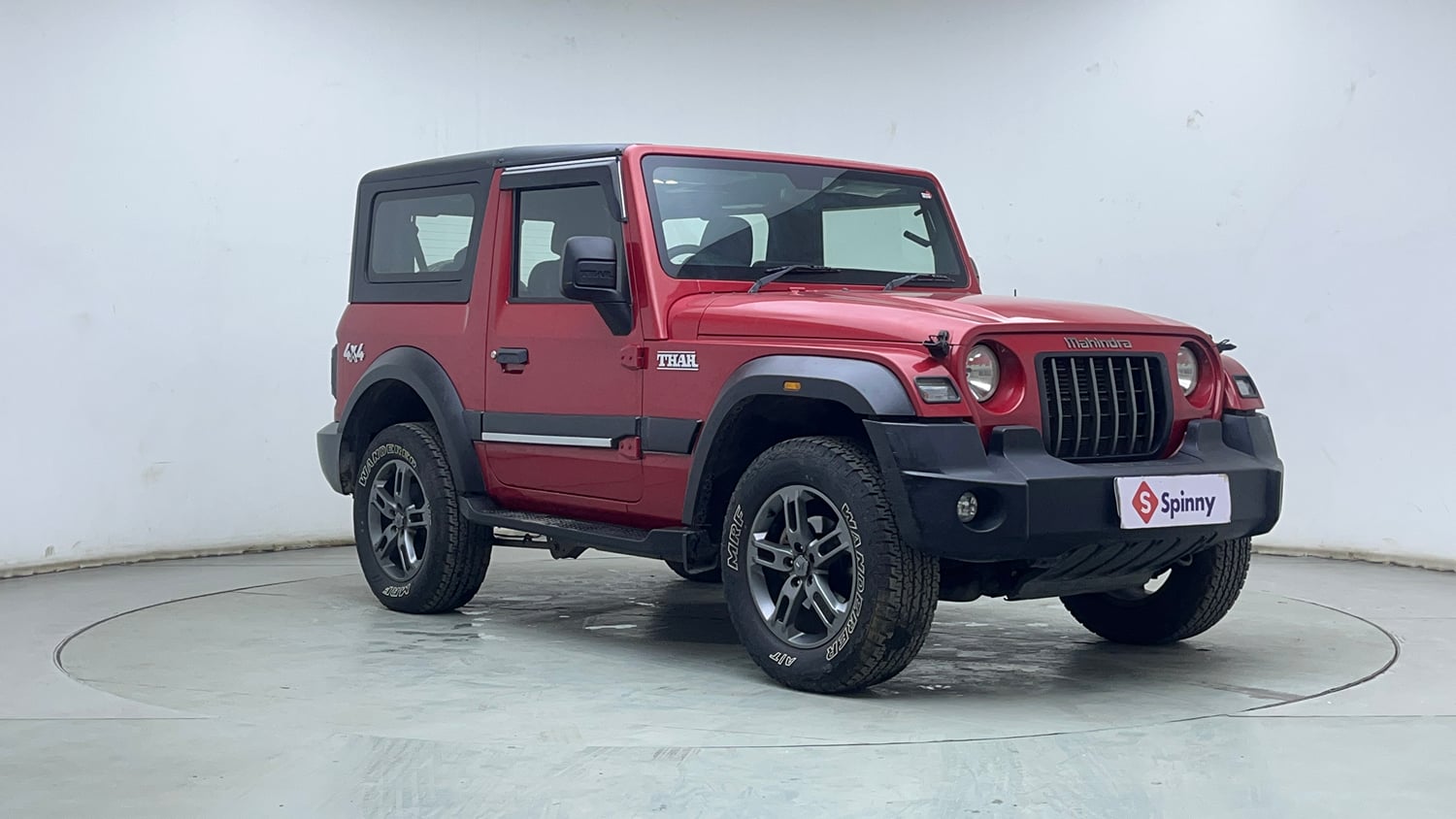 Used 2023 Mahindra Thar LX Hard Top Petrol MT 4WD Petrol Manual exterior RIGHT FRONT CORNER VIEW