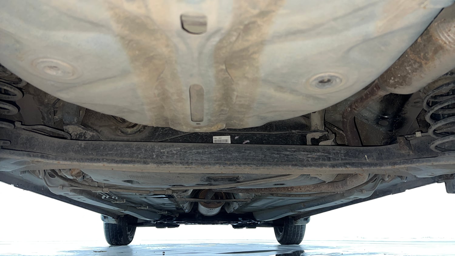 Used 2021 Maruti Suzuki Baleno Delta Petrol Manual extra REAR UNDERBODY VIEW (TAKEN FROM REAR)