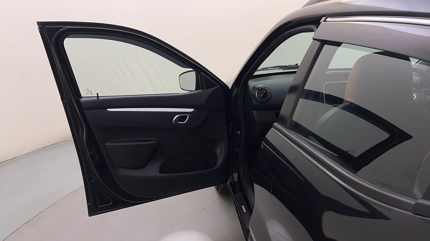 Used 2023 Renault Kwid CLIMBER AMT Urban Night Limited Edition Petrol Automatic interior LEFT FRONT DOOR OPEN VIEW