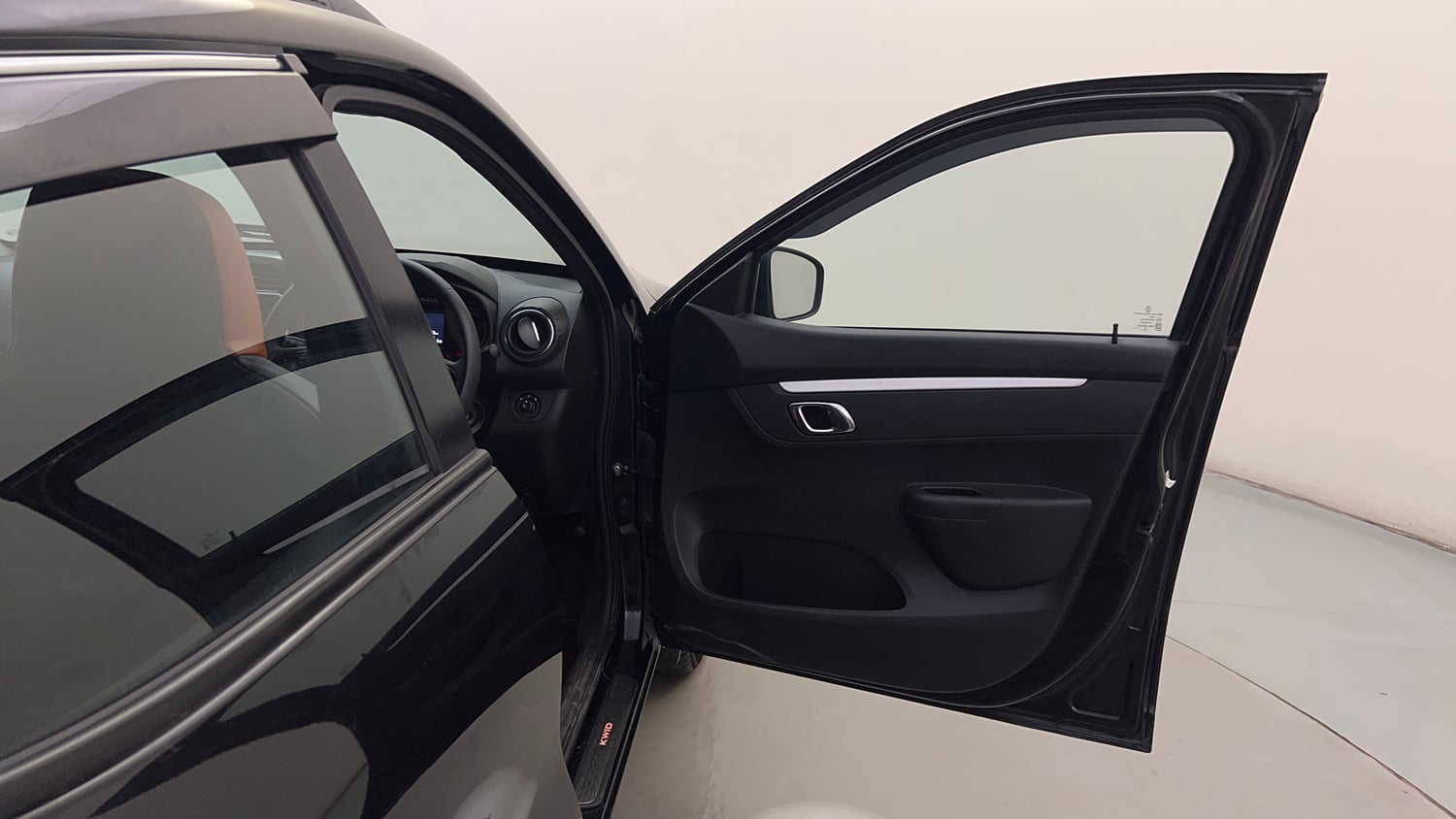 Used 2023 Renault Kwid CLIMBER AMT Urban Night Limited Edition Petrol Automatic interior RIGHT FRONT DOOR OPEN VIEW
