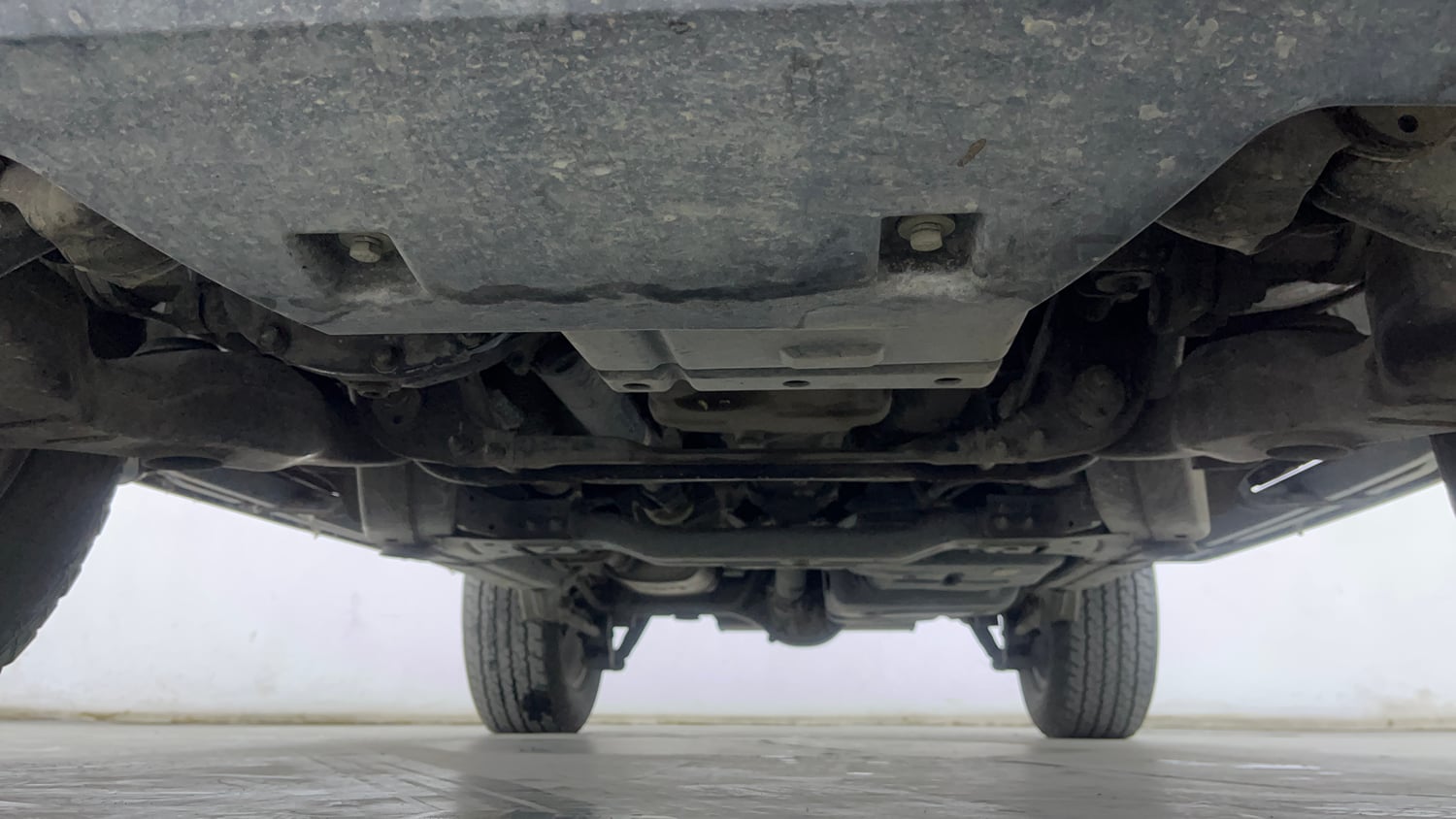 Used 2023 Mahindra Thar LX Hard Top Petrol MT 4WD Petrol Manual extra FRONT LEFT UNDERBODY VIEW