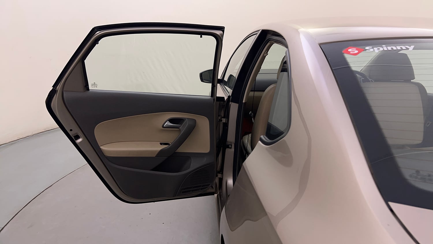 Used 2016 Volkswagen Vento Highline 1.2 (P) AT Petrol Automatic interior LEFT REAR DOOR OPEN VIEW