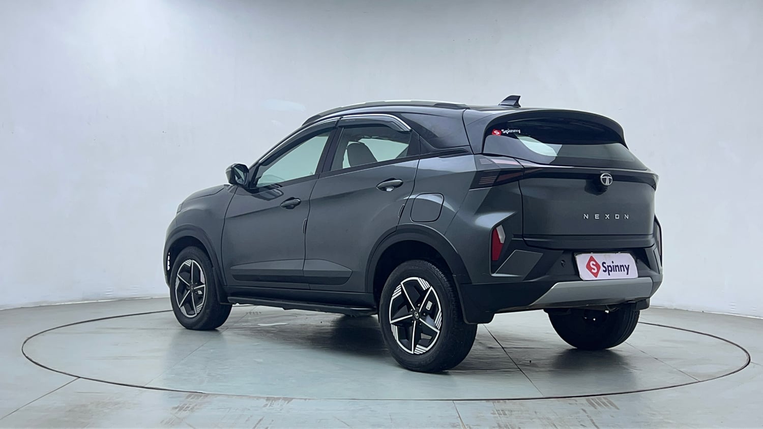Used 2024 Tata Nexon Fearless Plus 1.2 Revotron Petrol 7DCA DT Petrol Automatic exterior LEFT REAR CORNER VIEW