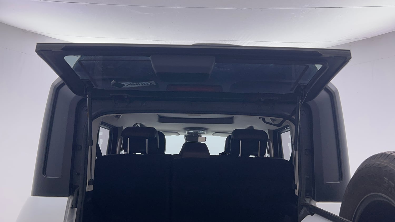 Used 2025 Mahindra Thar Roxx AX7 L Diesel AT 4WD Diesel Automatic interior DICKY DOOR OPEN VIEW