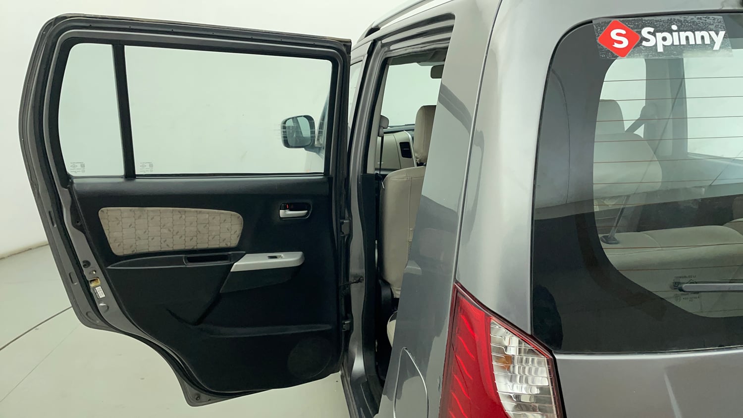 Used 2014 Maruti Suzuki Wagon R VXI Petrol Manual interior LEFT REAR DOOR OPEN VIEW