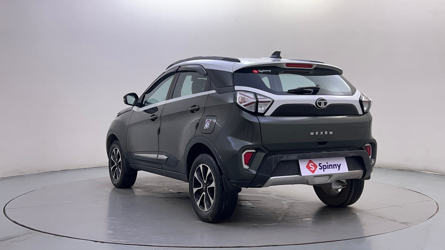 Used 2020 Tata Nexon XZA Plus (O) Dual Tone Petrol Automatic exterior LEFT REAR CORNER VIEW